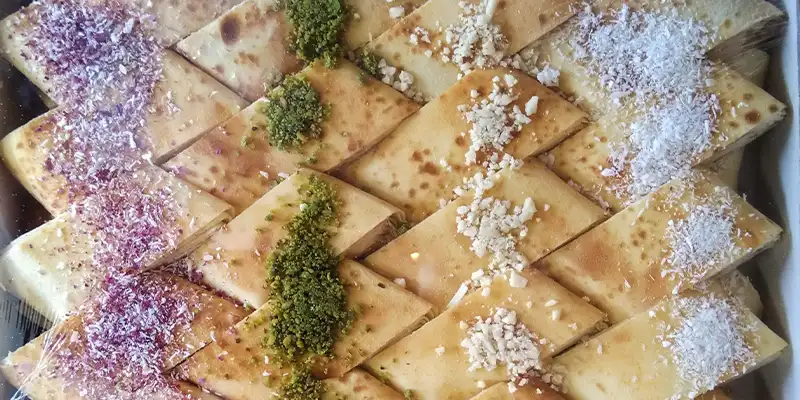 شیرینی یوخه سنتی شیراز مقایسه با شیرینی اصفهان