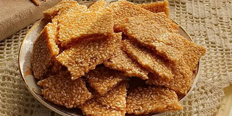 پولکی کنجدی عسلک